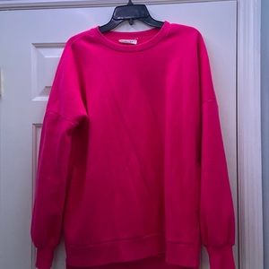 Hot pink sweatshirt